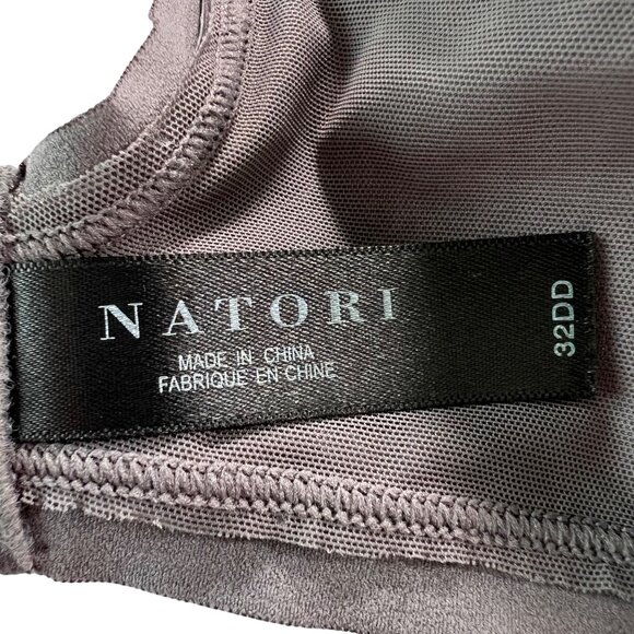 Natori Hidden Glamour Contour Underwire Bra in Gun Metal Size 32DD NEW! - Picture 6 of 9